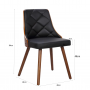 Drewniane wygodne krzesło barowe (1 para/zestaw)