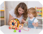 Drewniany jeż do ciągnięcia z sorterem Tooky Toy