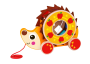 Drewniany jeż do ciągnięcia z sorterem Tooky Toy