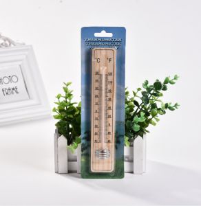 Drewniany termometr ścienny