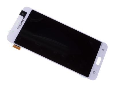 HF-157, GH97-18855C, GH97-18931C - Ekran dotykowy z wyświetlaczem LCD Samsung SM-J710 Galaxy J7 (2016)/ SM-J710FN/DS Galaxy J7 (2016) Dual SIM - biały (oryginalny) 
