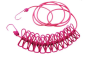 Elastic Retractable Clothesline Wire With Clip Clothes Hangers--Rose