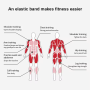Elastic Stretching Belt 90cm*4cm- Pink with number