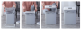 Electric trash bin (with Infrared sensor& touch sensor) 16L - grey ( battery needed)