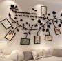 Family Tree Wall 3D Photo Frame - Black Color - Left Side - Medium Size