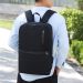 Feisa Business backpack USB Large capacity Laptop Bag - Black