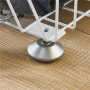 Five layers wheeled storage wire basket - white