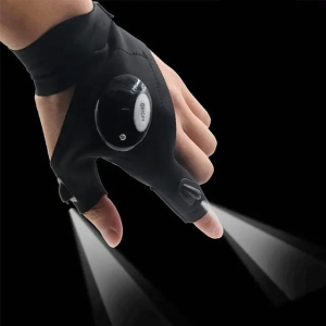 Flashlight gloves - left hand
