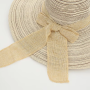 Floppy Fold Summer Straw Hat Beige