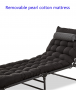Folding bed 193*68cm- Black (Pearl Cotton Pad)