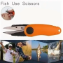 Futaba Multipurpose Fishing Tackle Fold Scissor-Orange