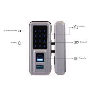 Glass door lock (fingerprint)