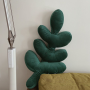 Green Leaves Shaped Plush Pillow Cushions - type 1