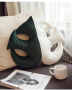 Green Leaves Shaped Plush Pillow Cushions - type 2