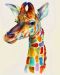 Haft Diamentowy/ Obraz 5D/ Mozaika Diamentowa/ Diamond Painting - kolorowa żyrafa, rozm. 40x50 cm
