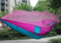 Hammock with mosquito net - blue-pink (TR)
