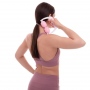 Handheld massager fitness relaxing roller 2 rolls - white/pink