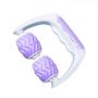 Handheld massager fitness relaxing roller 2 rolls - white/purple