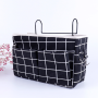 Hanging Bag Bedside - Black Grid