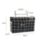 Hanging Bag Bedside - Black Grid