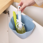 Hanging garbage bin for kitchen - blue