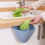 Hanging garbage bin for kitchen - blue