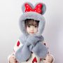 Hat and scarf in one-grey- Suitable for ages one to eight (31)