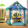 Hexagon Castle Tentage for baby - Blue