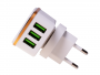 HF-1016 - Adapter charger USB HALOFUTURE 3xUSB 2.4A - white