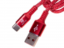 HF-1027 - Cable USB Type-C Nylon HALOFUTURE - red