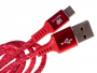 HF-1030 - Cable Micro USB Nylon HALOFUTURE - red