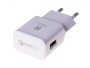 HF-27 - Adapter charger USB HEDO Qualcomm Quick Charge 3.0 2A - white