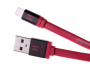 HF-46, H-CLL1RR01 - Cable lightning HEDO iPhone 5/ 5s/ 6/ 6s/ 7/ 8 - red