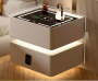 High sense smart bedside table with light wireless charging-White(50*40*50cm)