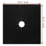 High temperature resistant non-stick gas stove protection pad Black 27*27cm - 4cm