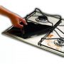 High temperature resistant non-stick gas stove protection pad Black 27*27cm - 4cm