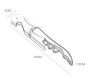 Hippocampal knife bottle wine opener - green