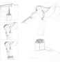 Hippocampal knife bottle wine opener - green