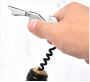 Hippocampal knife bottle wine opener - wine-red