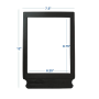 Holder black border soft surface magnifying glass 3X - 30*19.5*0.1cm