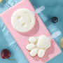 Household Ice Cream Mold Box - Design 1 (Cat Paw + Smiley)