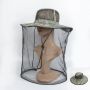 Insect net with hat - green black