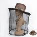Insect net with hat - red brown