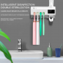 Intelligent toothbrush rack with sensor UV light - white
