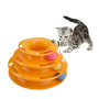 Interaktywna zabawka dla kota z piłkami - pomarańczowa