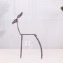 Iron deer ornaments, glass containers plant floral arrangements - medium