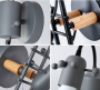 Iron modern Art Villain creative head climbing wall lamp