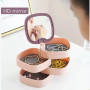 Jewelry multi-level box - pink-purple