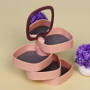 Jewelry multi-level box - pink-purple