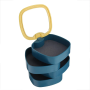 Jewelry multi-level box - yellow-blue